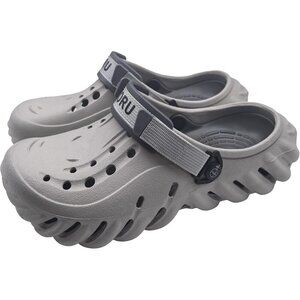 Horu Unisex Silver Lightweight Breathable Foam Slides Non Slip Shoes For Nursing